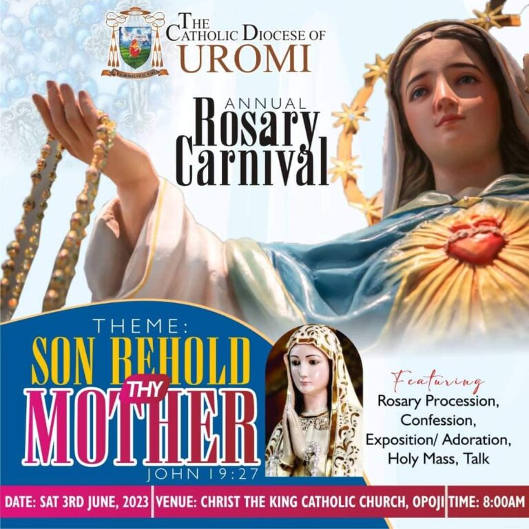 The Diocese of Uromi celebrates her annual Rosary Carnival Catholic